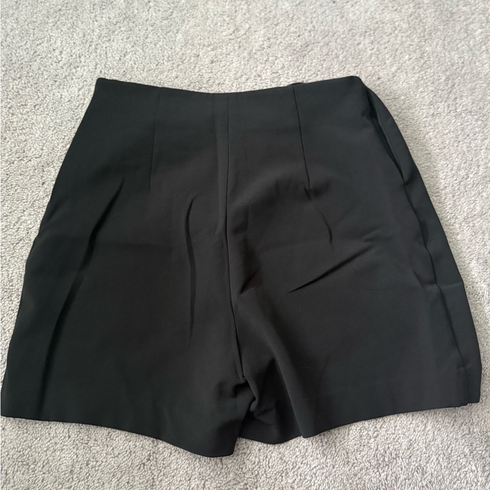 Express Black Ruffle Mini Skirt - Picture 2 of 3